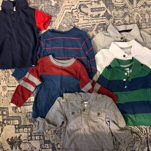 Old Navy Kids Striped and Solid Color Shirts ($25 for all)